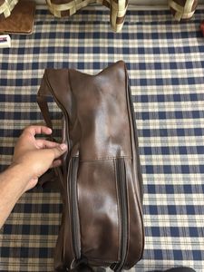 Brown Leather Backpack