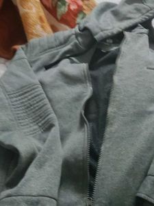 Gray Zip-Up Hoodie