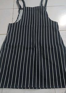 Black Dungree Dress