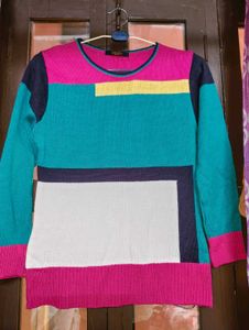 Color Block Knit Sweater