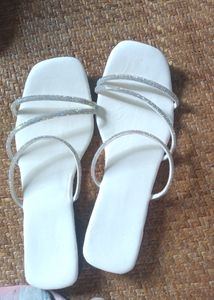 Pink Rhinestone Flats..Indian 4 Size