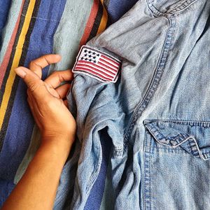 retro denim Shirt. but 2 get two free