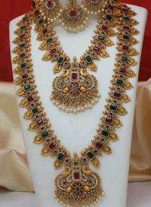Elegant Gold-Plated Indian Jewelry Set