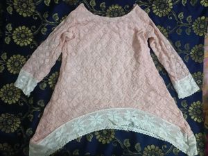 Pink Embroidered Tunic