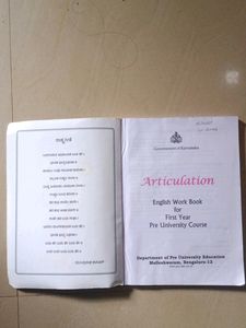 Articulation English Work Book 1 Puc Science