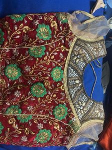 Embroidered Red Blouse