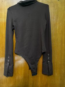 Brown Bodysuit Top