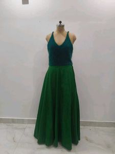 Green Skirt &amp; Top Set