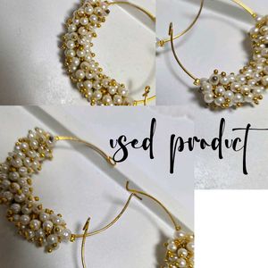 Pearl Hoop Earrings