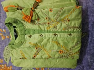 Green Embroidered Tunic