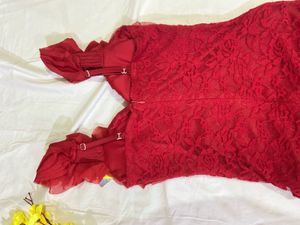 Elegant Red Gown