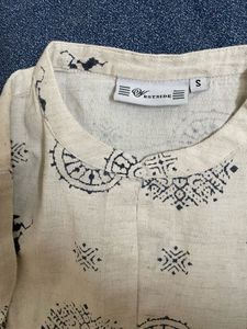 Westside A-line Cotton Linen Kurta With Pockets
