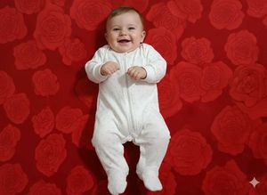 Cute Baby White Romper