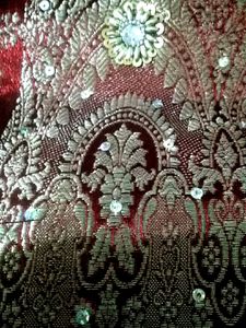 Maroon Embellished Saree