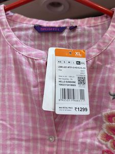 Pink Embroidered Kurta