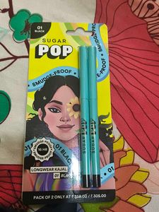 SUGAR POP Longwear Kajal - Black Set Of 2
