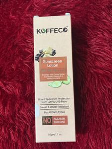 koffeco sunscreen lotion spf 50 pa++++