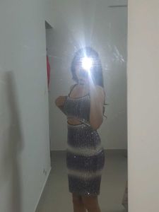 Y2k Shimmer Bodycon Midi Dress | Party |.