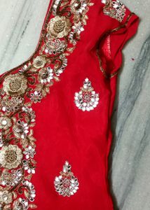 HEAVY WORKED RED KURTA FOR WOMEN