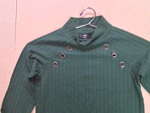 Max - XS, High Neck, RIB-KNIT sweatshirt