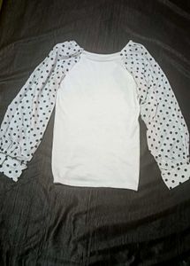 Polka Dot Sleeve Top