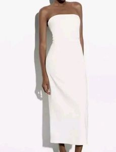 Zara White Tube Dress
