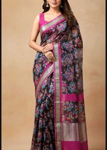 Floral Print Saree