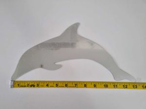 Dolphin &amp; Moon Mirror Wall Decals