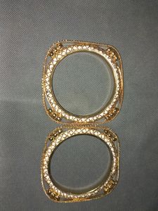 Latest Square Bangles With Beats And Diamonds