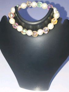 Braslate Acrylic  Pearl&#39;s golden white steachable
