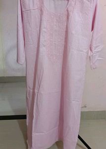 Pink Embroidered Kurta Set