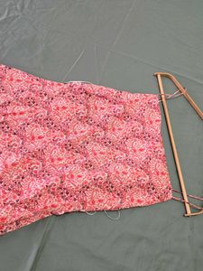 ZARA Floral Beach Open Back Dress