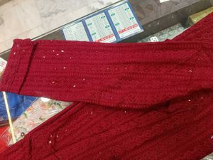 Red Cotton blend kurta for Boys Wedding anniversar
