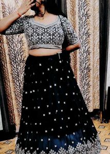 Black Lehenga Set