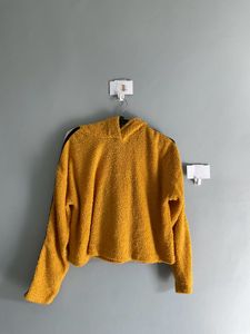 Mustard Fuzzy Hoodie