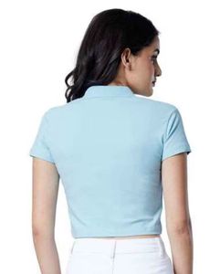 Cute Light Blue Crop Top