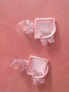 Pink Butterfly Earrings