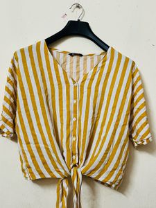 Yellow Striped Top