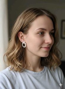 Pearl Hoop Earrings
