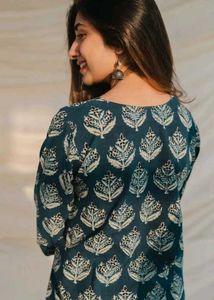 Casual Regular Sleeves Printed Short Kurti