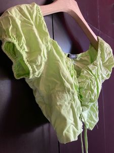 Shein Lime Green Crop Top