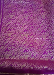 Green &amp; Pink  Pure Silk Saree