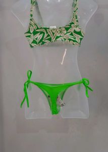 Fluorescent Green Sexy Bikini Set 👙