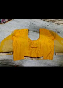 Beautiful Mango Colour Blouse