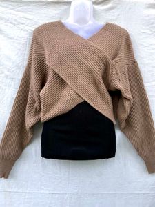Crisscross Knit Sweater
