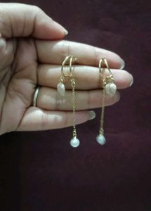 Pink Tulip Pearl Drop Earrings❤️💗