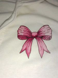 A Bow White Crop Top.