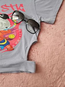 STYLECAST X  HERSHEINBOX Side Cut Out Cropped Top
