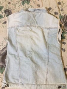 Denim Vest - Sleeveless Style