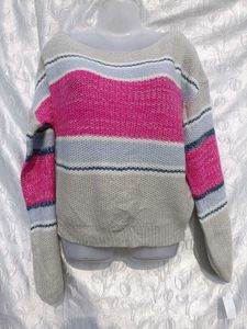 Striped Knit Pullover 💜